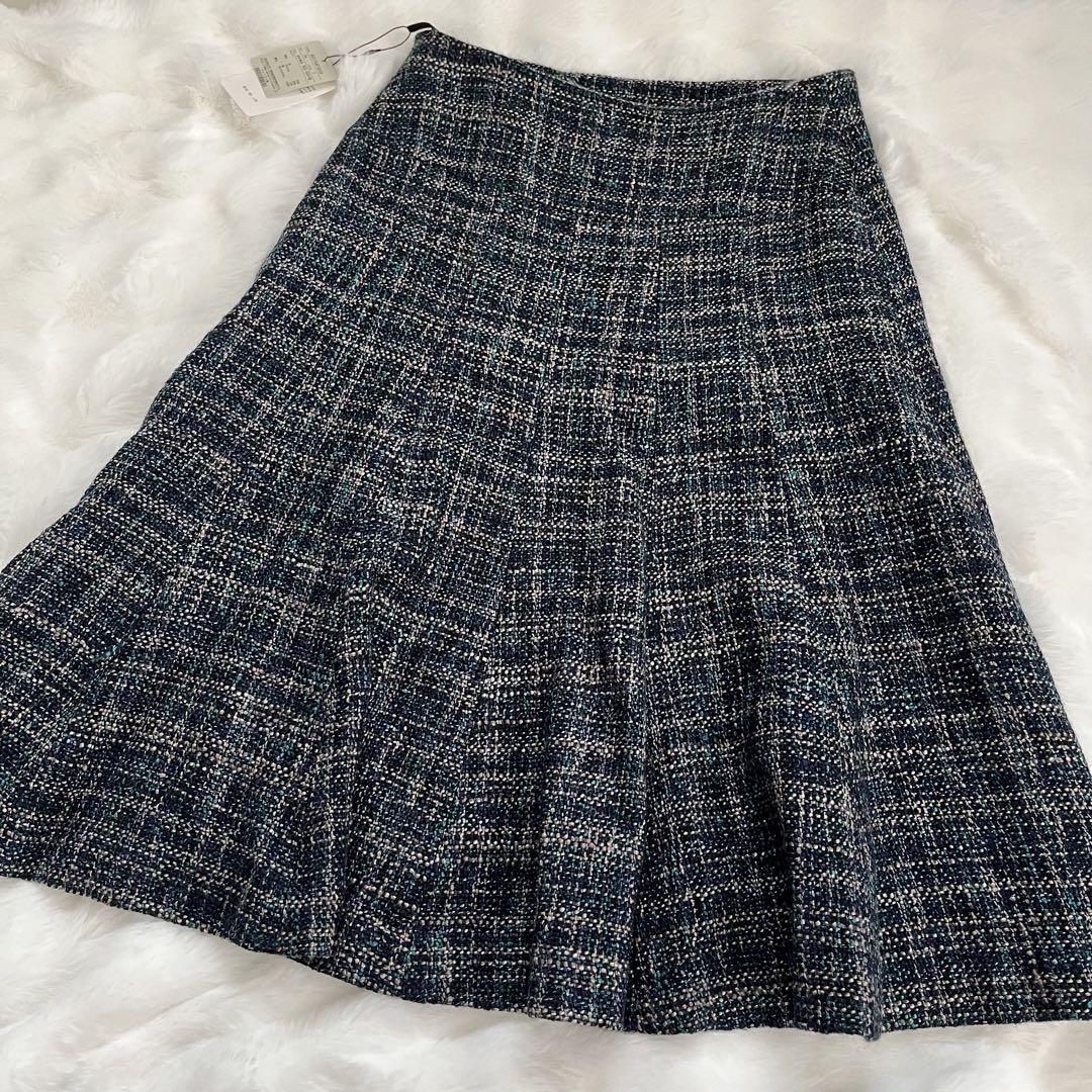 新品★アデュートリステス ツイード フォーマルセットアップ スーツ ゆったり M