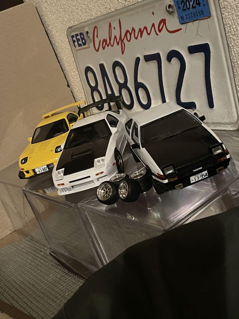 アオシマ 1/24 頭文字D ハチロク　FD FC 完成品セット
