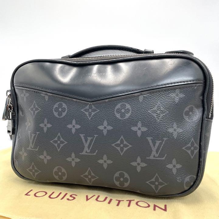 超熱 美品 ウエストバッグ モノグラムエクリプス VUITTON LOUIS ショルダーバッグ