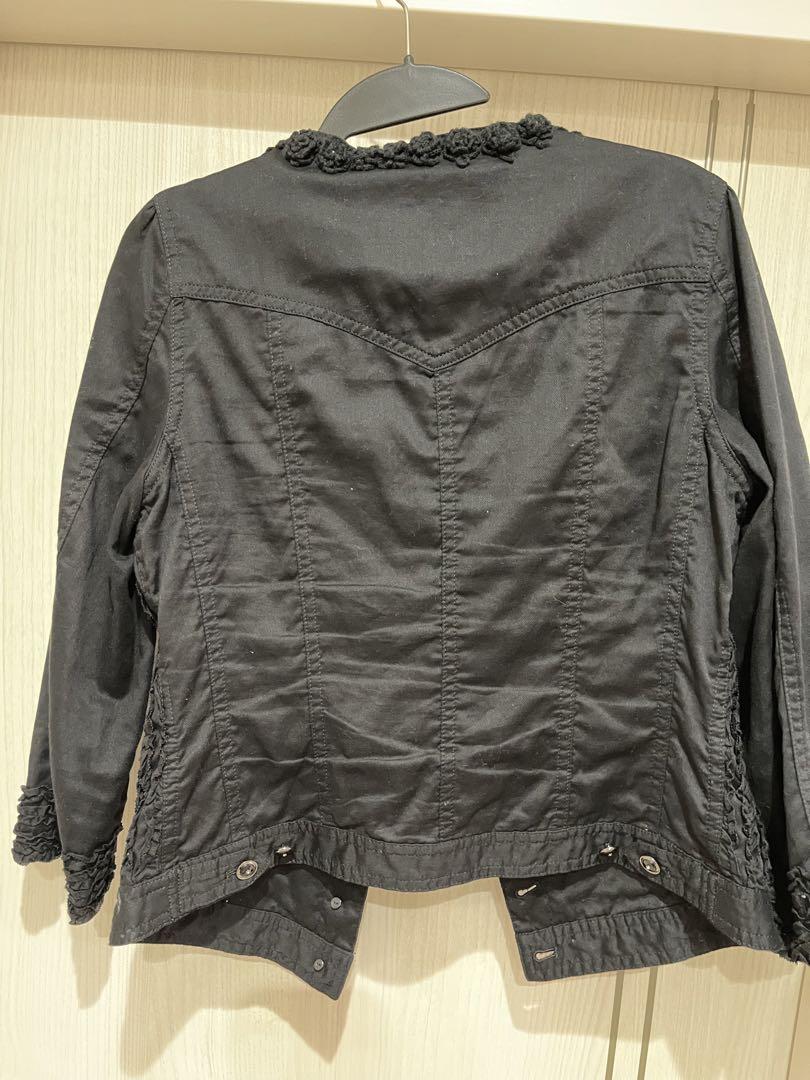 美品⭐︎INGEBORG インゲボルグ黒のノーカラージャケット