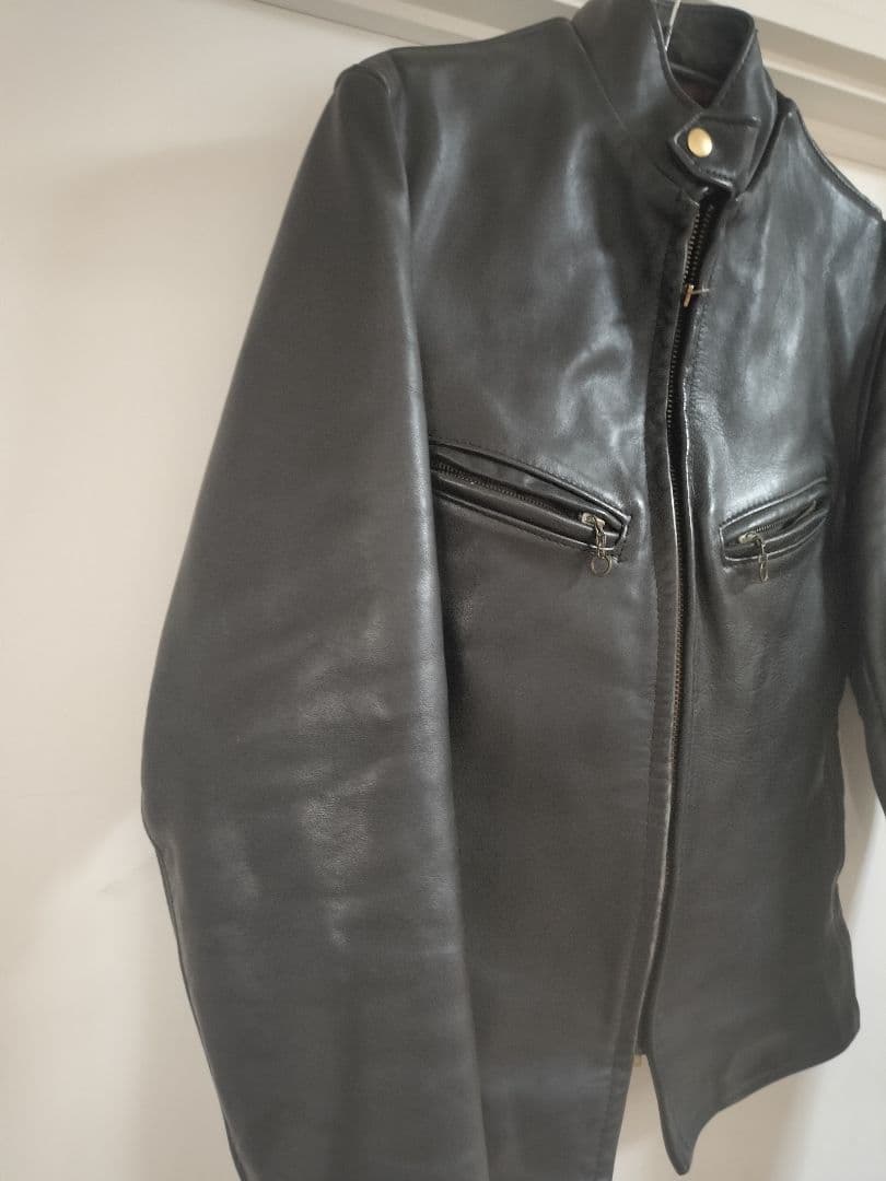 nano・universe×HTC スタッズシングルライダース 馬革 M ナノ