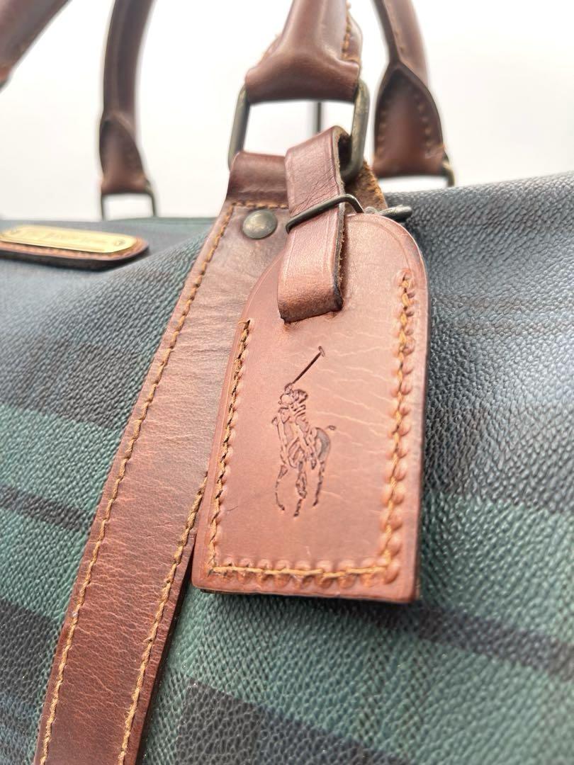 Polo Ralph Lauren ミニボストンバッグ ブラックウォッチ PVC