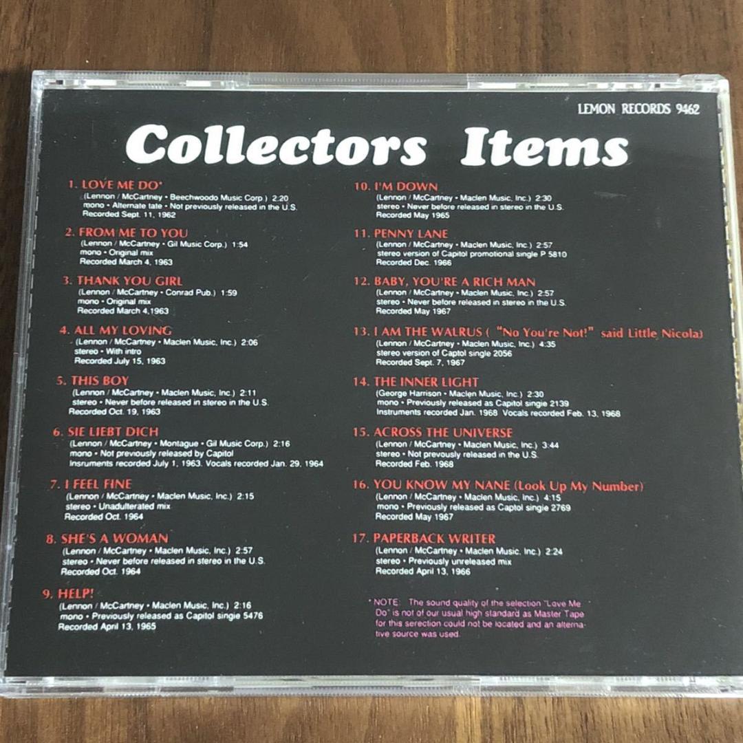 THE BEATLES/ビートルズ/COLLECTORS ITEMS