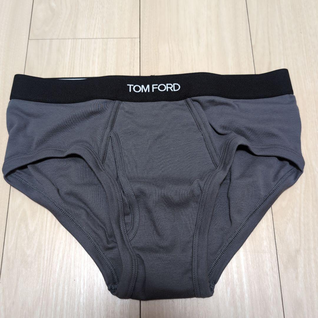 トムフォード　メンズブリーフ　男性ブリーフ　グレー　Sサイズ