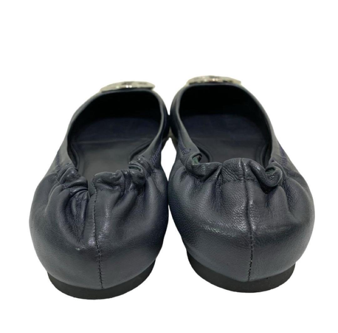 【極美品】トリーバーチ (25.5) バレエシューズ フラットシューズ 本革