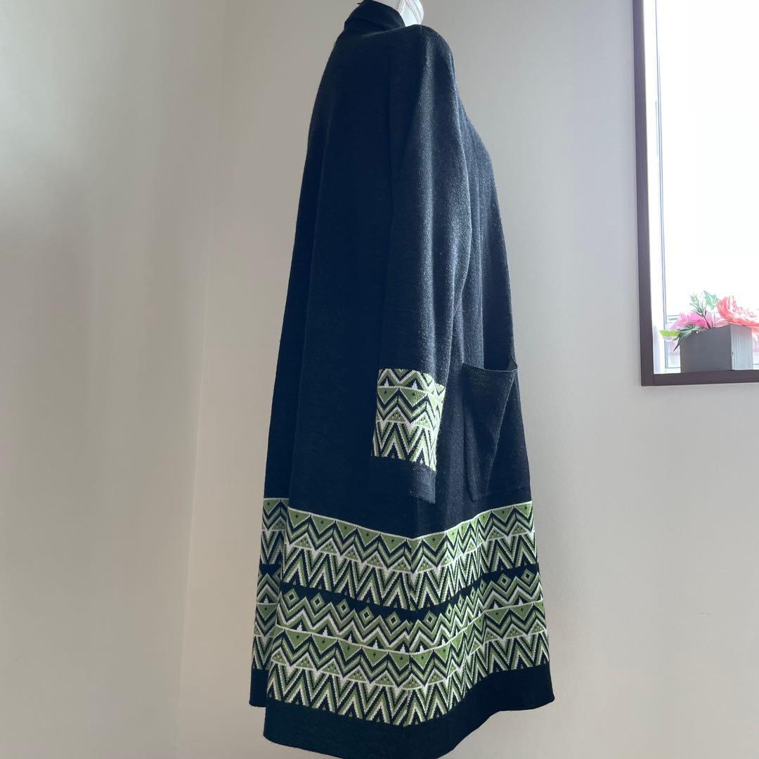 ロングカーディガン ウール