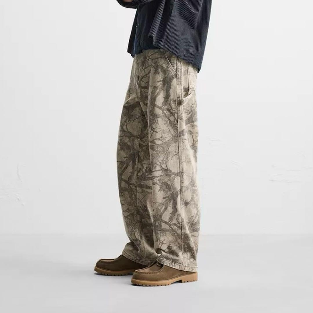★ドイツ発*ZARA*新作*アブストラクトプリントパンツ/SD★ 01957400250-p.jpg?ts=1748597062303