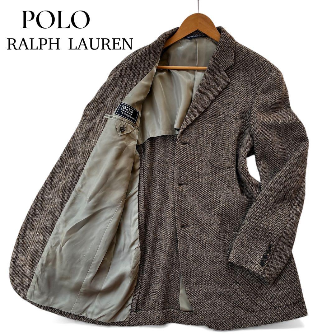 大きいサイズ XL相当 ポロ ラルフローレン ツイード テーラードジャケットXL LL POLO RALPH LAUREN