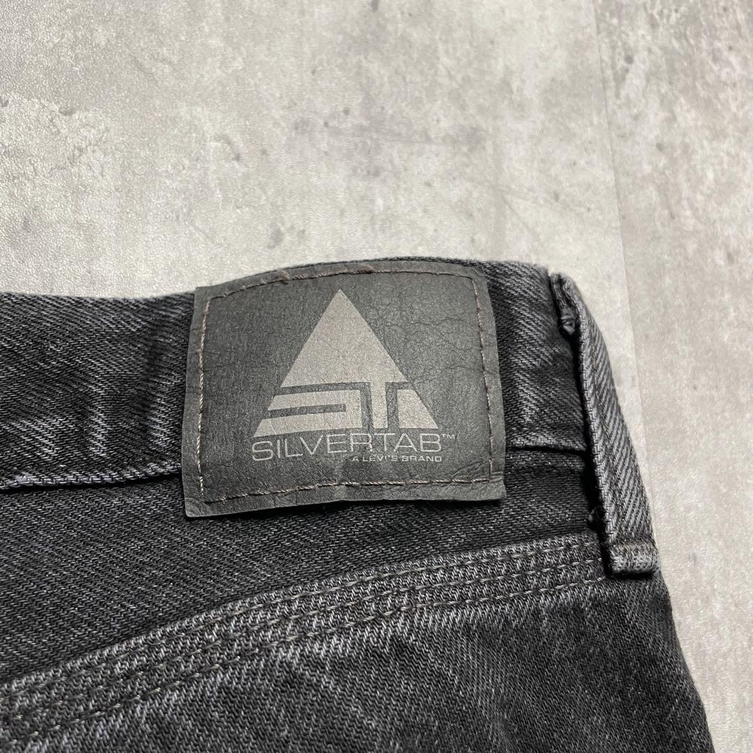 levi's シルバータブ　ブラックデニム　バギー　ペインター　極太