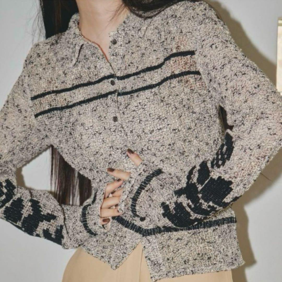 トップス Todayful Embroidery Mesh Shirts