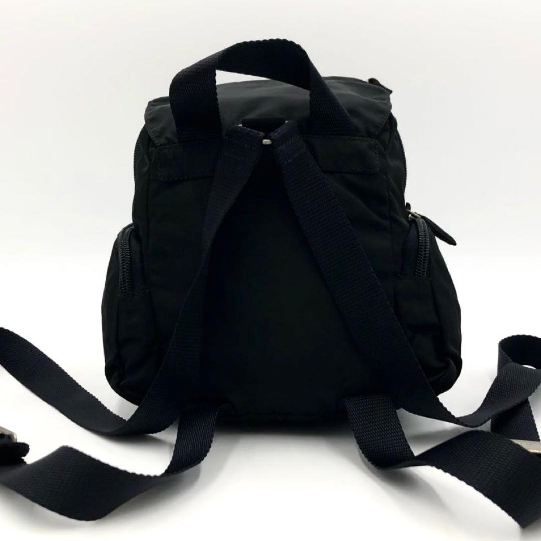 【極上美品✨】プラダ ミニ リュック バッグパック ナイロン 三角プレート
