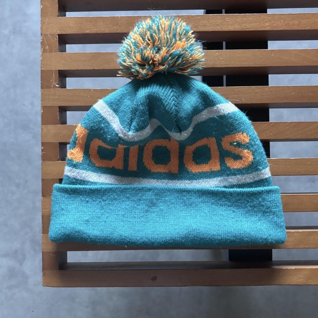 00s adidas bonbon knit beanie blue AP73