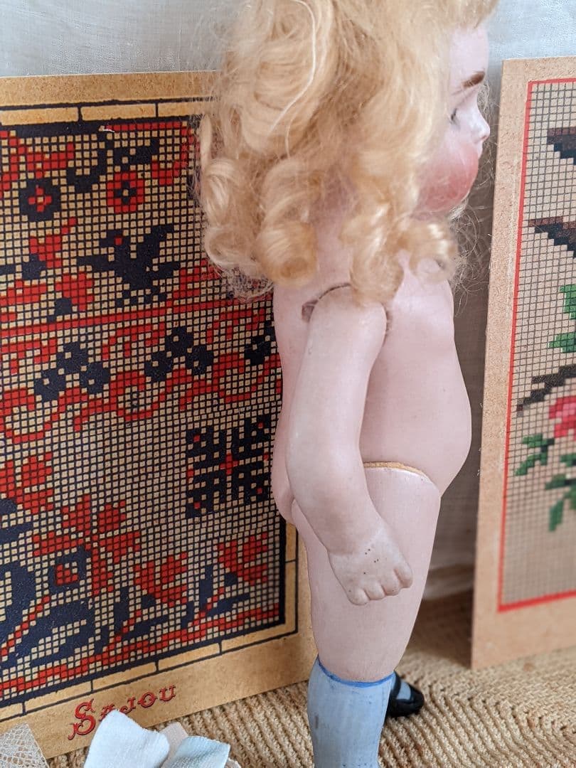 【s】アンティークビスクドール ミニョネット ケストナー オールビスクドール 【s】アンティークビスクドール ミニョネット ケストナー オールビスクドール