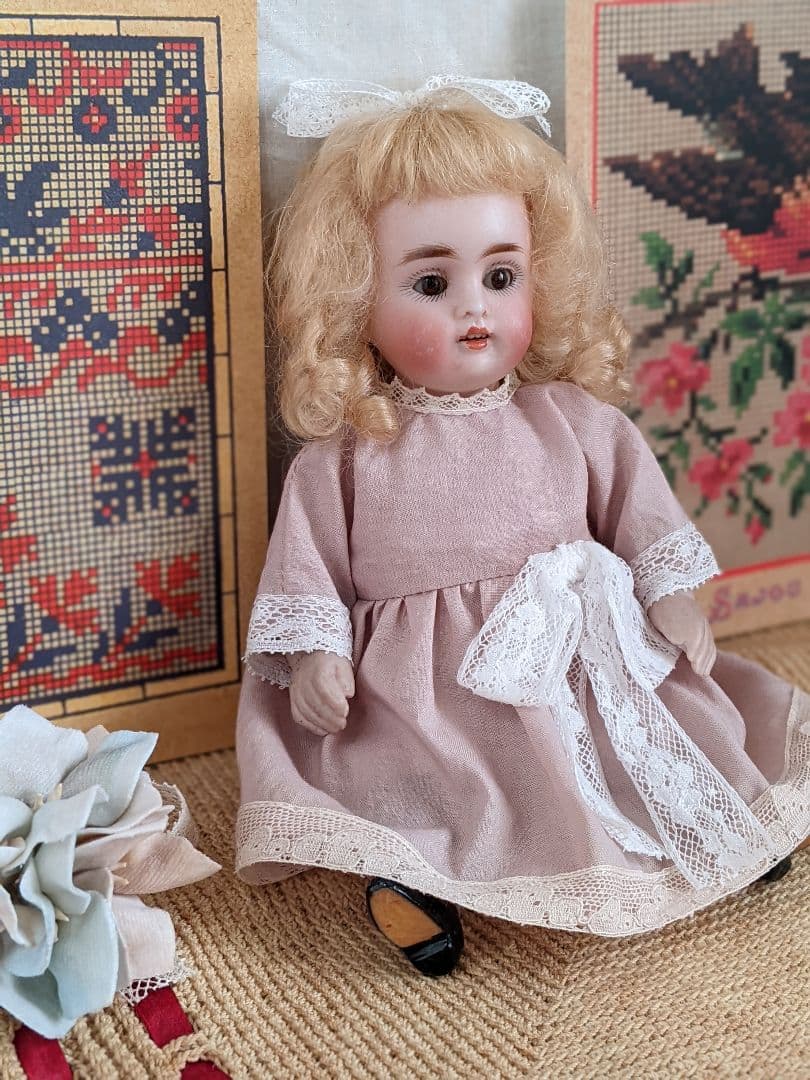 【s】アンティークビスクドール ミニョネット ケストナー オールビスクドール 【s】アンティークビスクドール ミニョネット ケストナー オールビスクドール