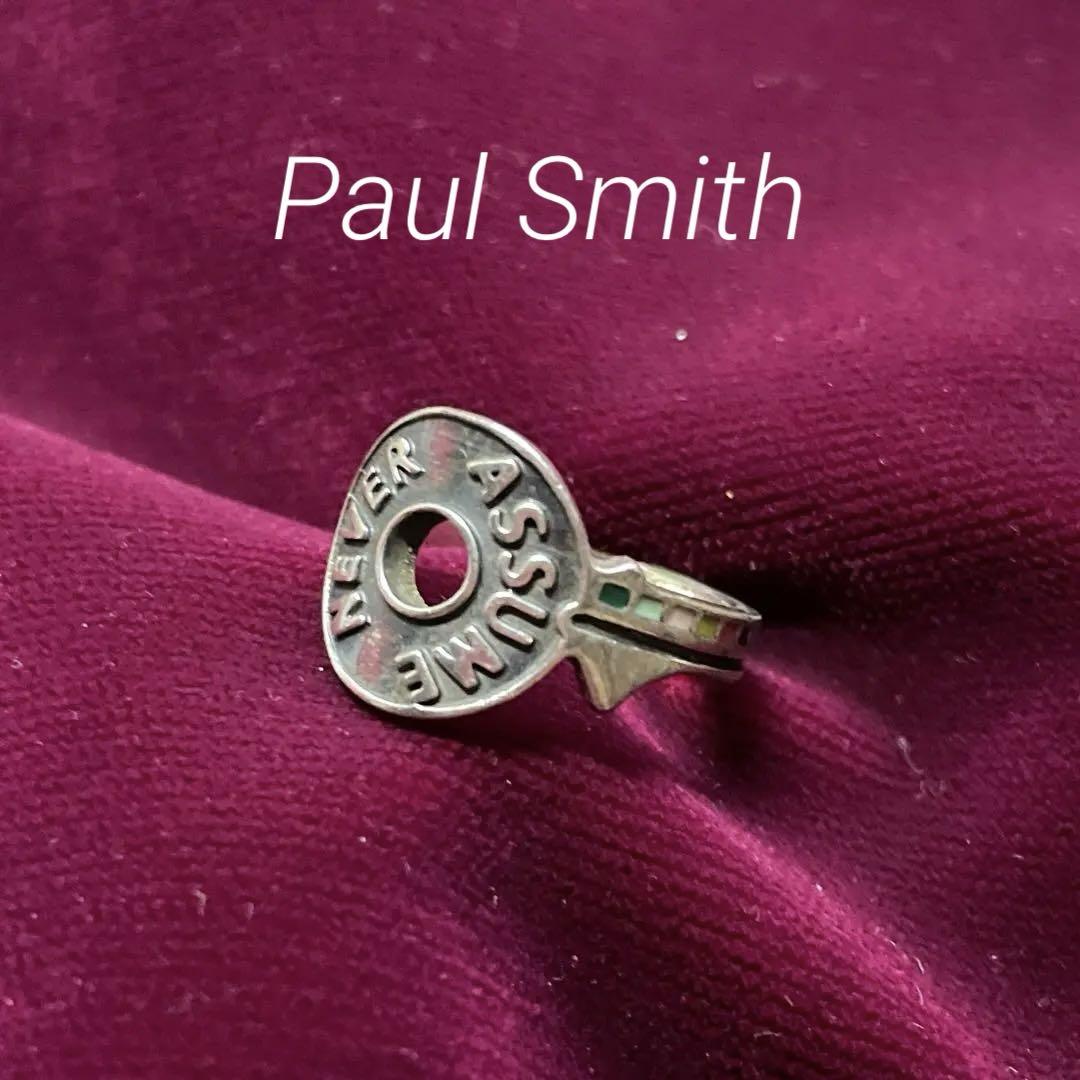 【Paul Smith】ポールスミス \"Never Assume\" キーモチーフリング Paul Smith】ポールスミス 