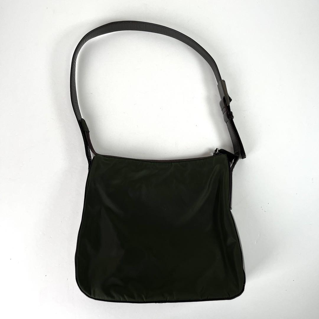 バッグ PRADA archive nylon leather shoulder bag