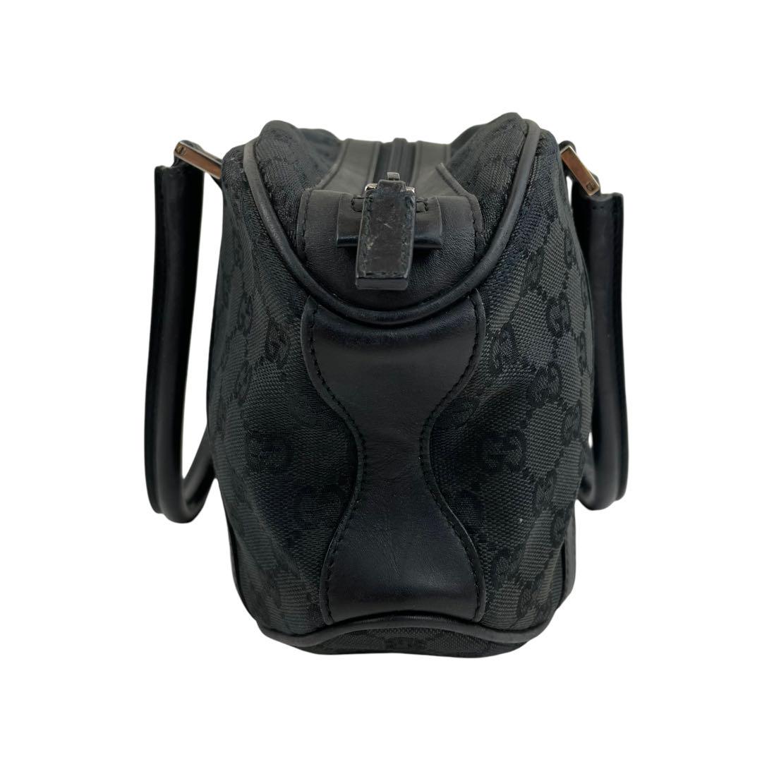 ✨美品 GUCCI グッチ ハンドバッグ GGキャンバス ブラック 黒 手提げ 画像3