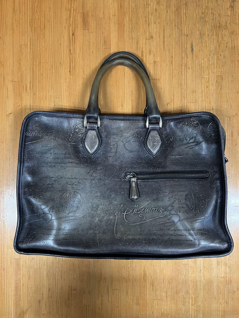 【超極美品】ベルルッティ 18年 アンジュール カリグラフィ ビジネスバッグ 黒 超極美品】ベルルッティ 18年 アンジュール カリグラフィ