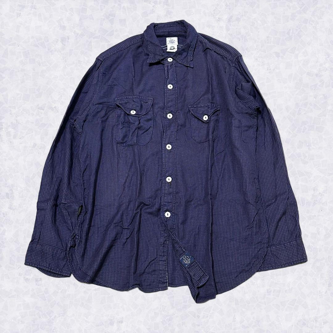 POST OVERALLS ポストオーバーオールズ ネルシャツチェックUSA製