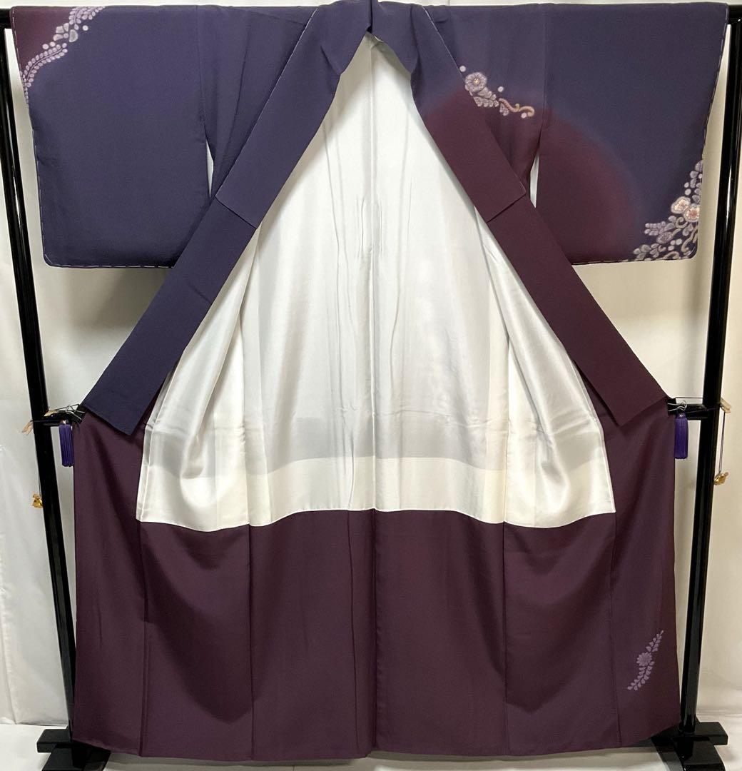 C784正絹　袷　滝泰　鈴乃屋　訪問着　辻ヶ花　金彩　未使用しつけ付極美品　着物