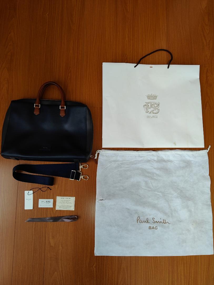Paul Smith ネイビー ビジネスバッグ