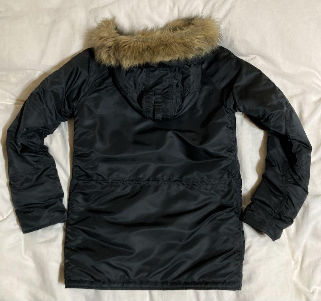 【中古美品】ALPHA INDUSTRIES N-3B 日本サイズM 黒