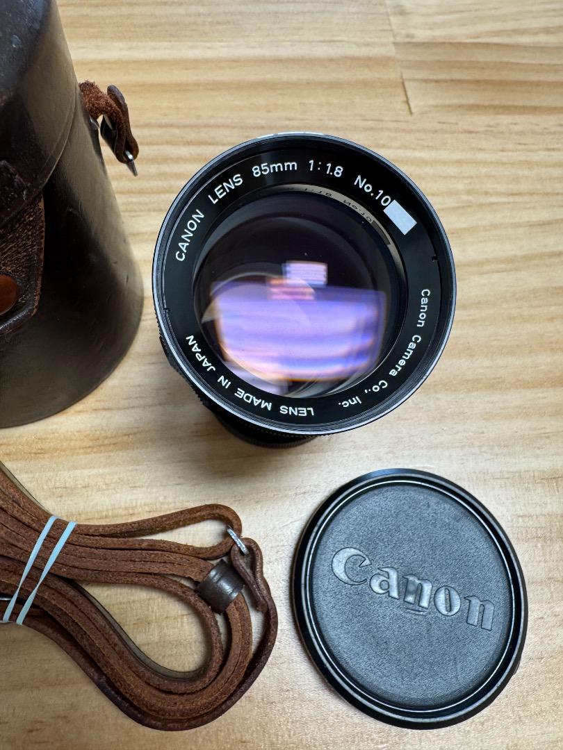 キヤノンレンズ 85mm 1:1.8 L39 ライカスクリューマウント