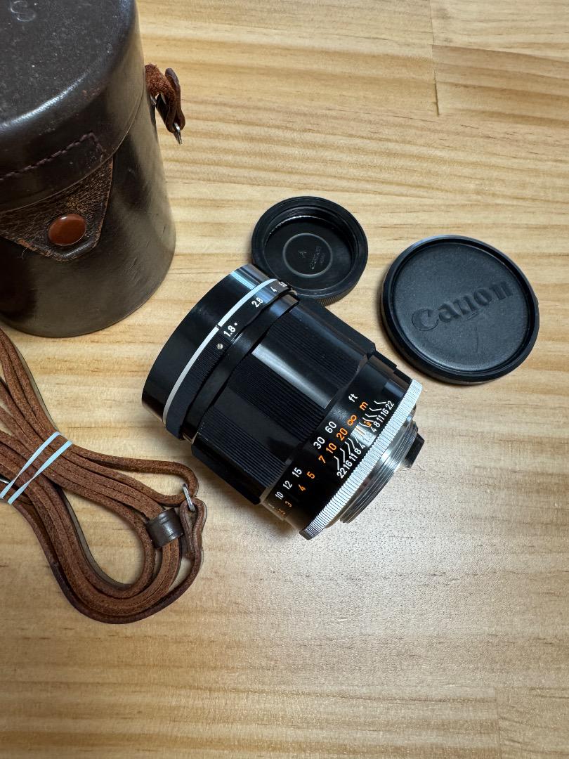CANON LENS 85mm 1:1.8 L39 ライカスクリューマウント Canon 85mm F/1.8 L39 Leica Screw Mount Portrait Lens From