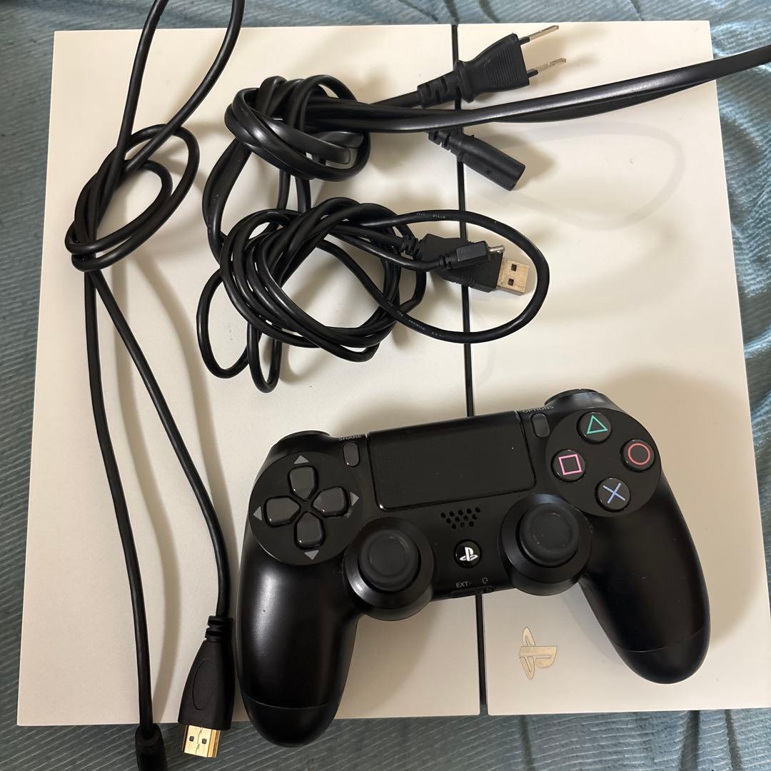 PlayStation 4 本体 ホワイト コード コントローラー付き