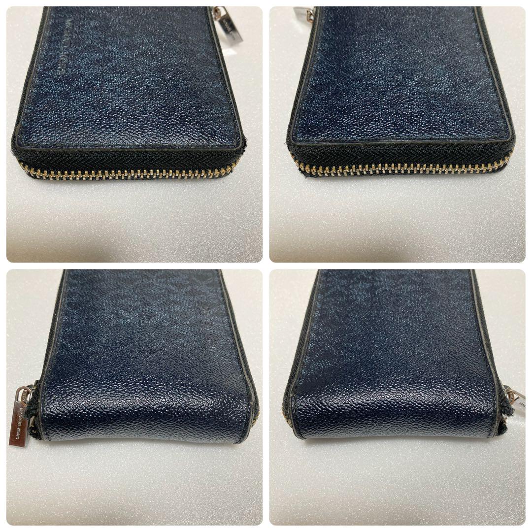 新品 MICHAEL KORS マイケルコース 財布 折り財布 ブルー