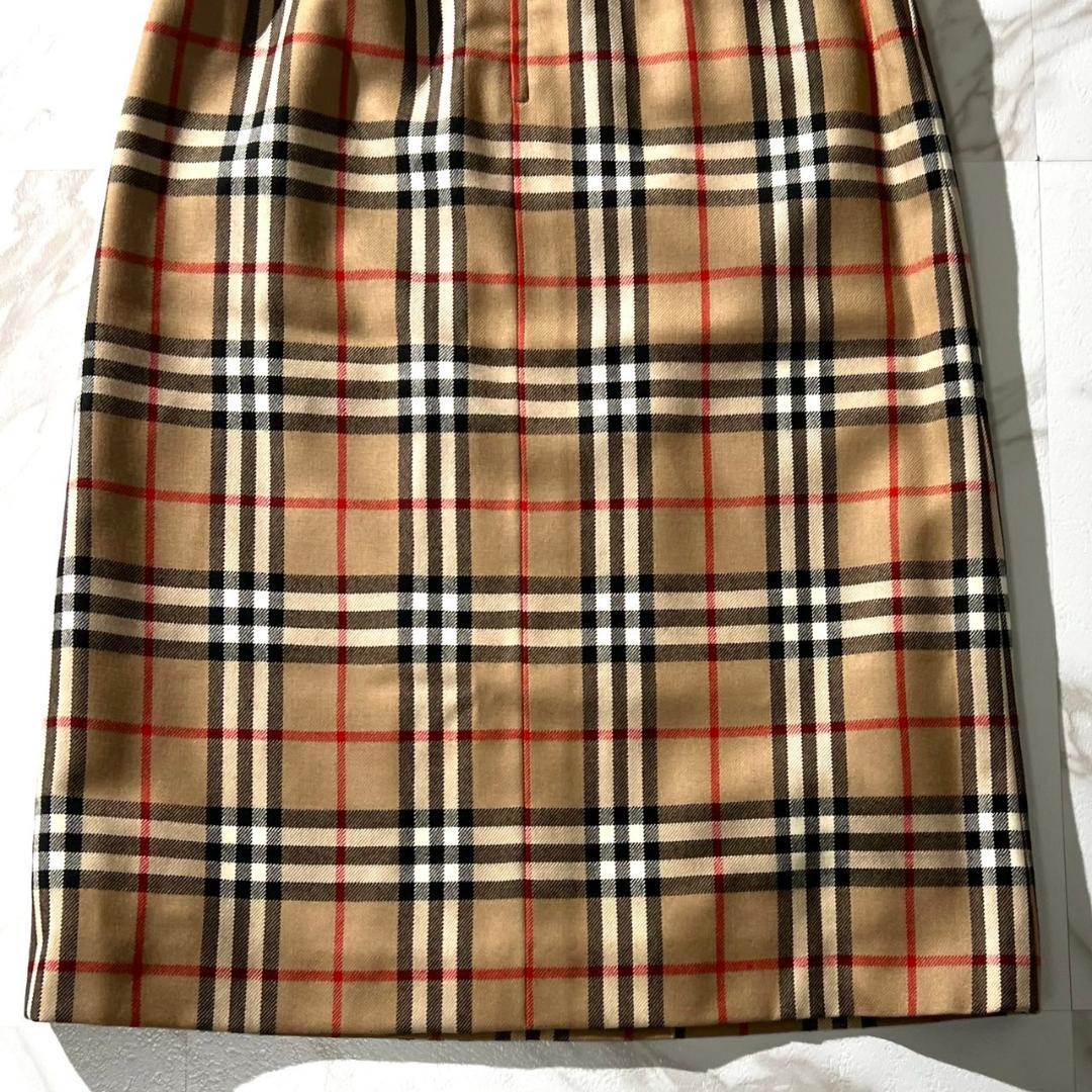 タグ付き未使用✨バーバリー ひざ丈 スカート ノバチェック