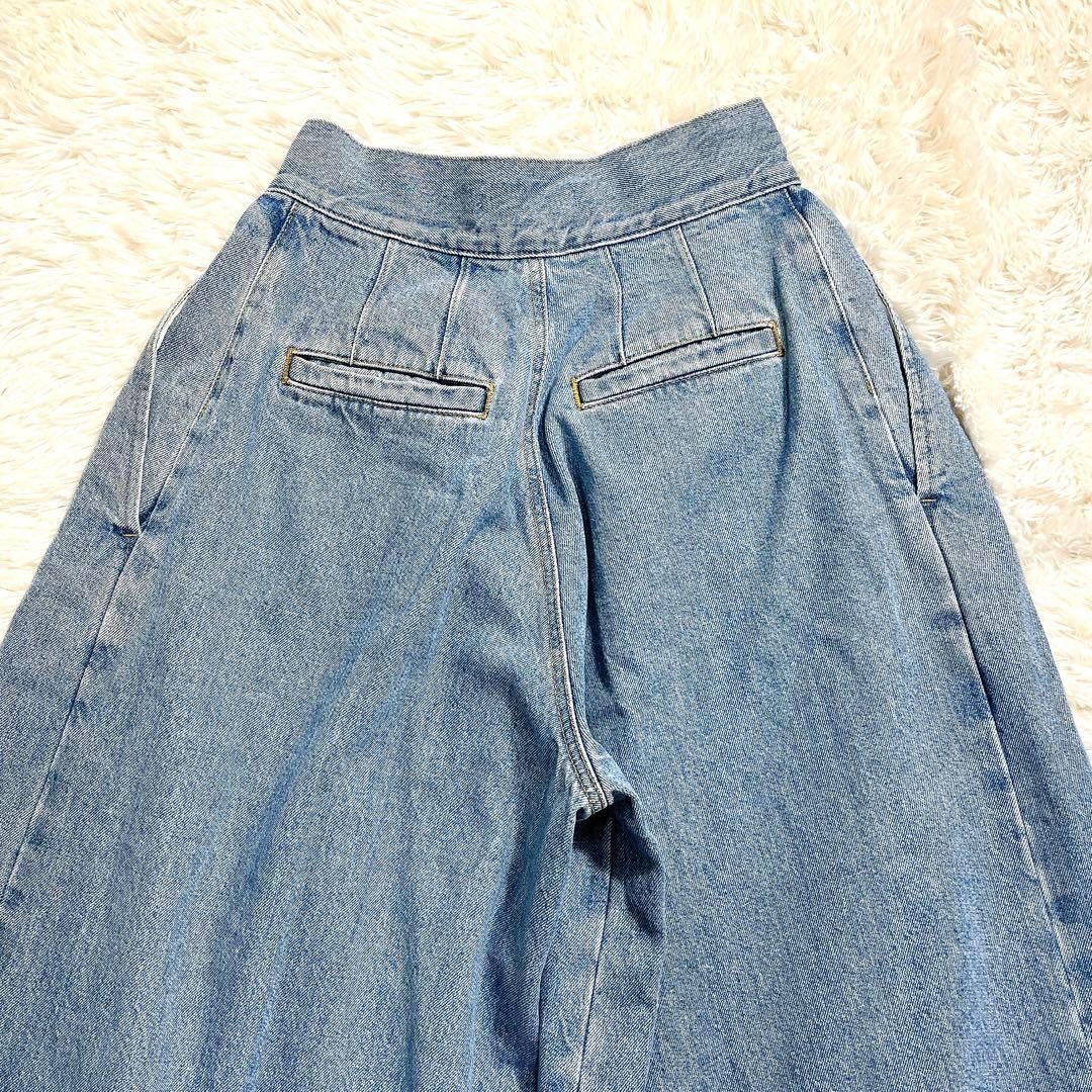 【NEW限定品】 EDWIN × メルカリ - バギー タックワイドデニムパンツ ETRETOKYO パンツ