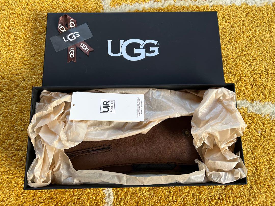 UGG アグ 手袋 ムートン五本指グローブ（ブラウン）