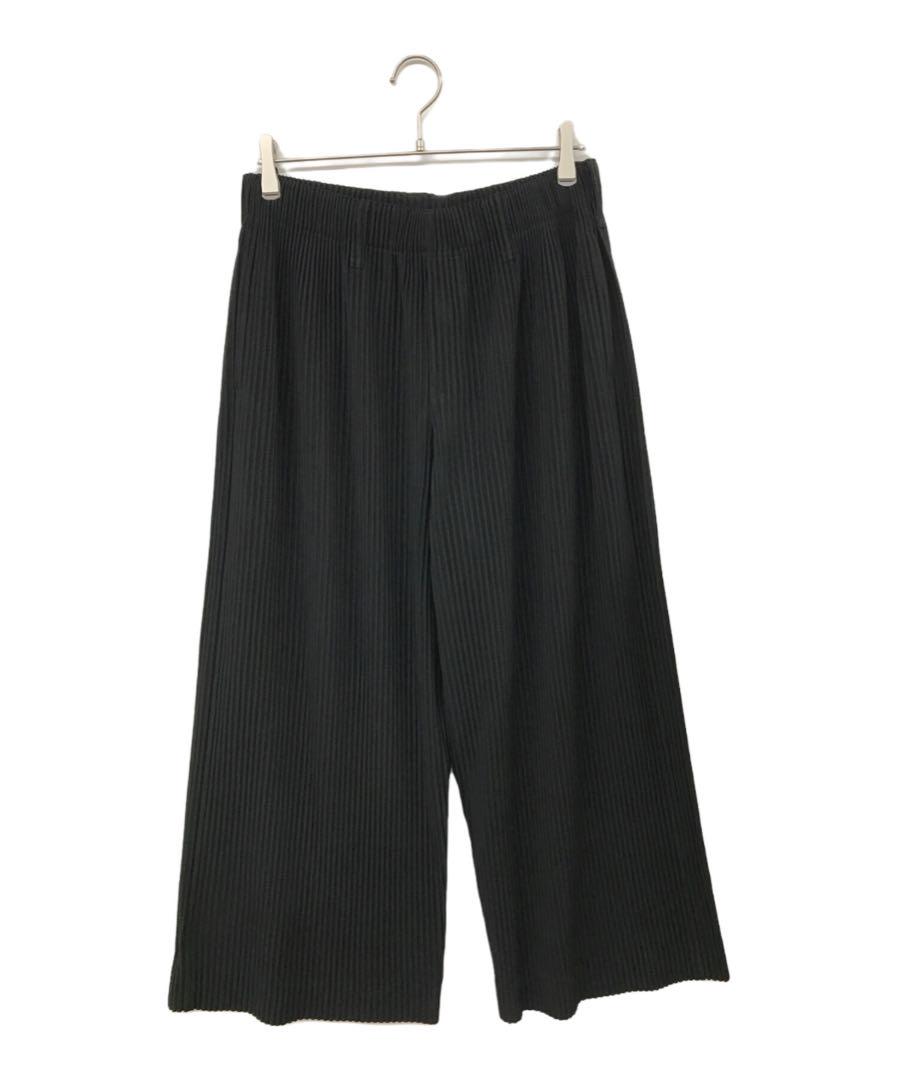 HOMME PLISSÉ ブラック ワイドパンツ　3size