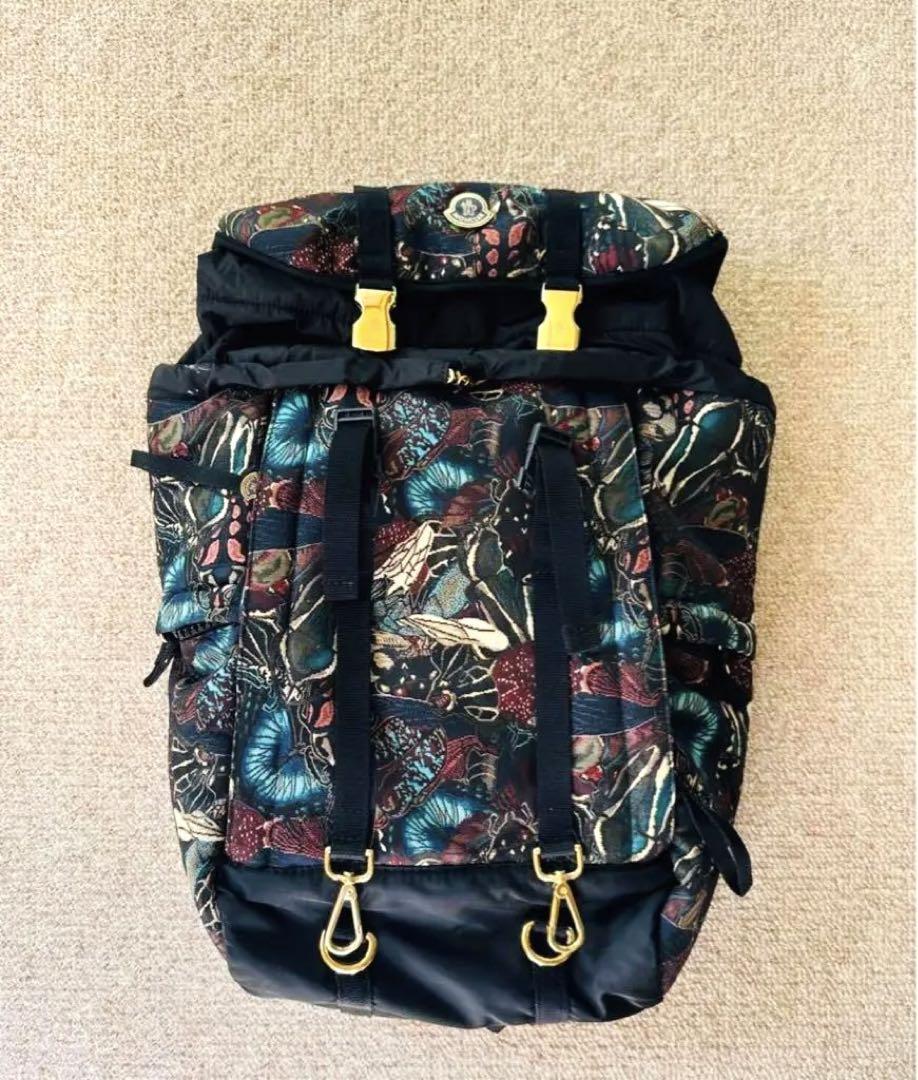 レアMONCLERモンクレール リュック バック 柄 刺繍 レアMONCLERモンクレール リュック バック 柄 刺繍