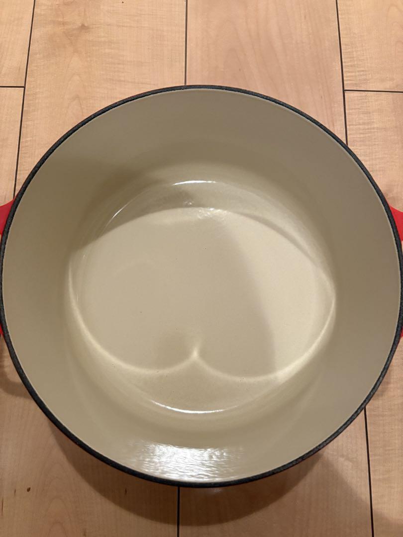 LE CREUSET /レッド 両手鍋 24cm