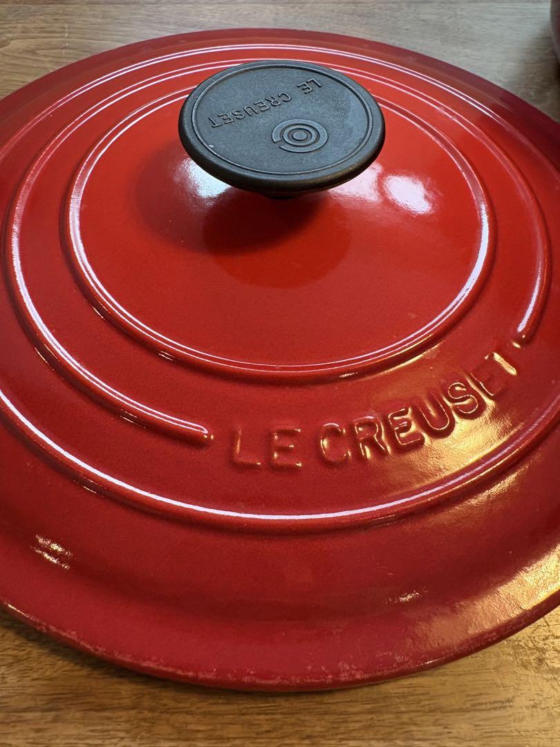 LE CREUSET /レッド 両手鍋 24cm