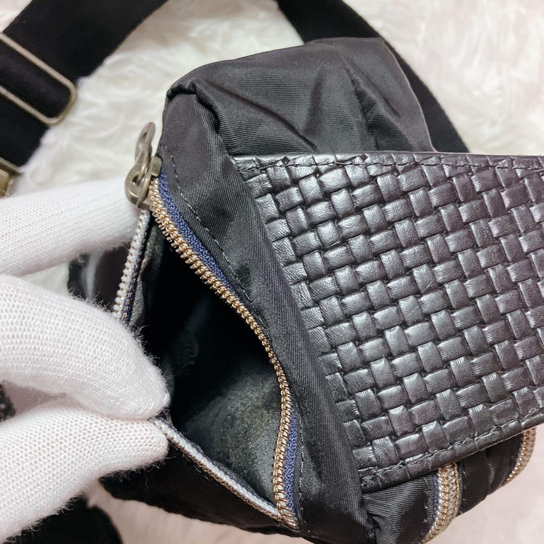 【美品】オロビアンコ GIACOMINO ウエストバッグ　ボディバッグ レザー