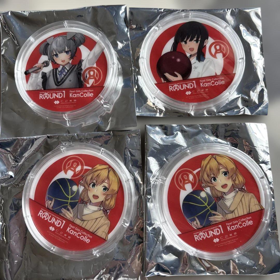 艦これ ROUND1 ラウンドワン コラボ アクリルコースター 6個