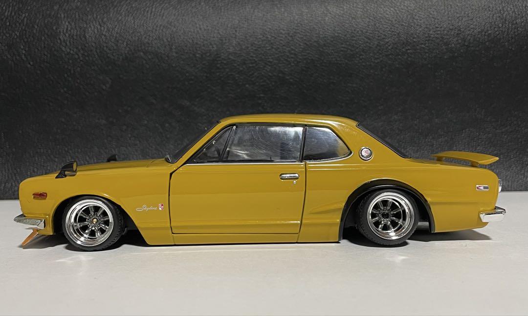 ヨッシー 1/24 国産名車 スカイライン GT-R ハコスカ カスタム 1/24 アシェット 国産名車 スカイライン GT-Rハコスカ 改造車