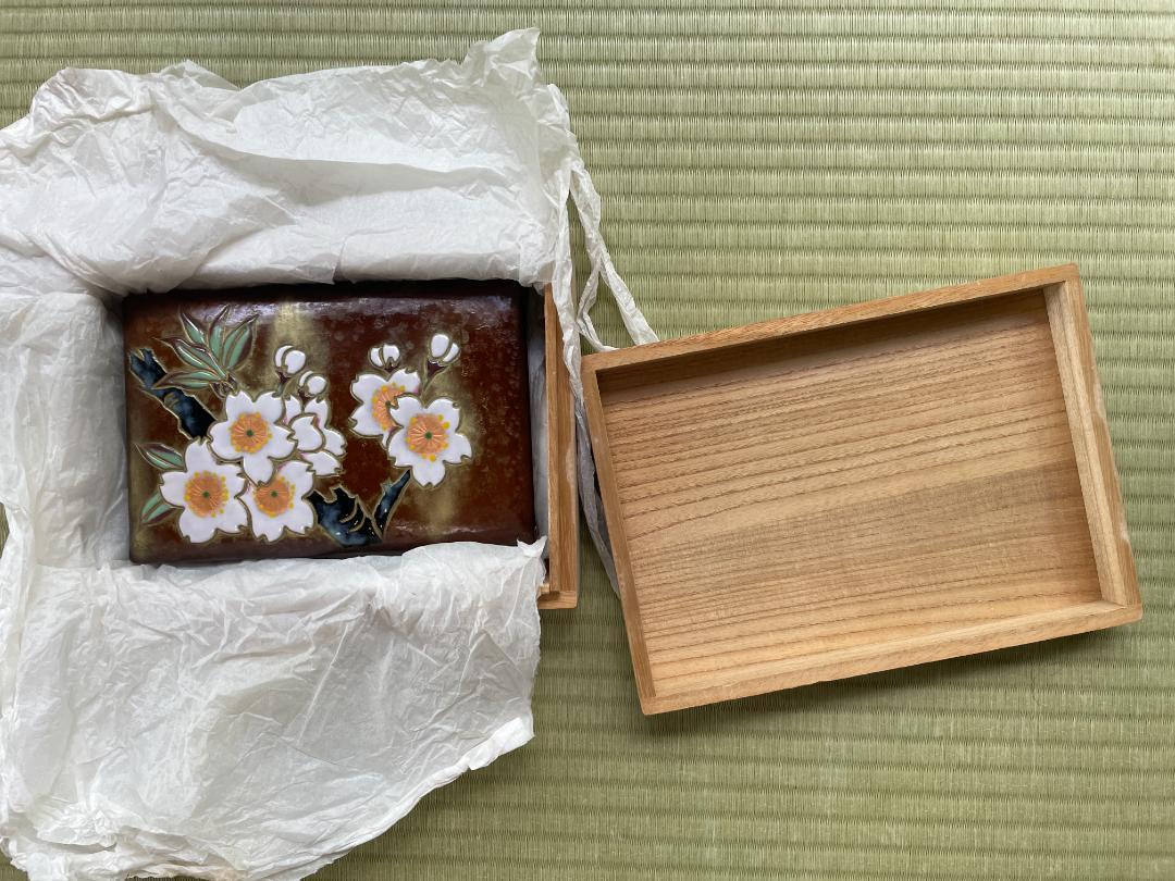 高級手漉画仙紙 玉翆箋2個 華厳1個 書
