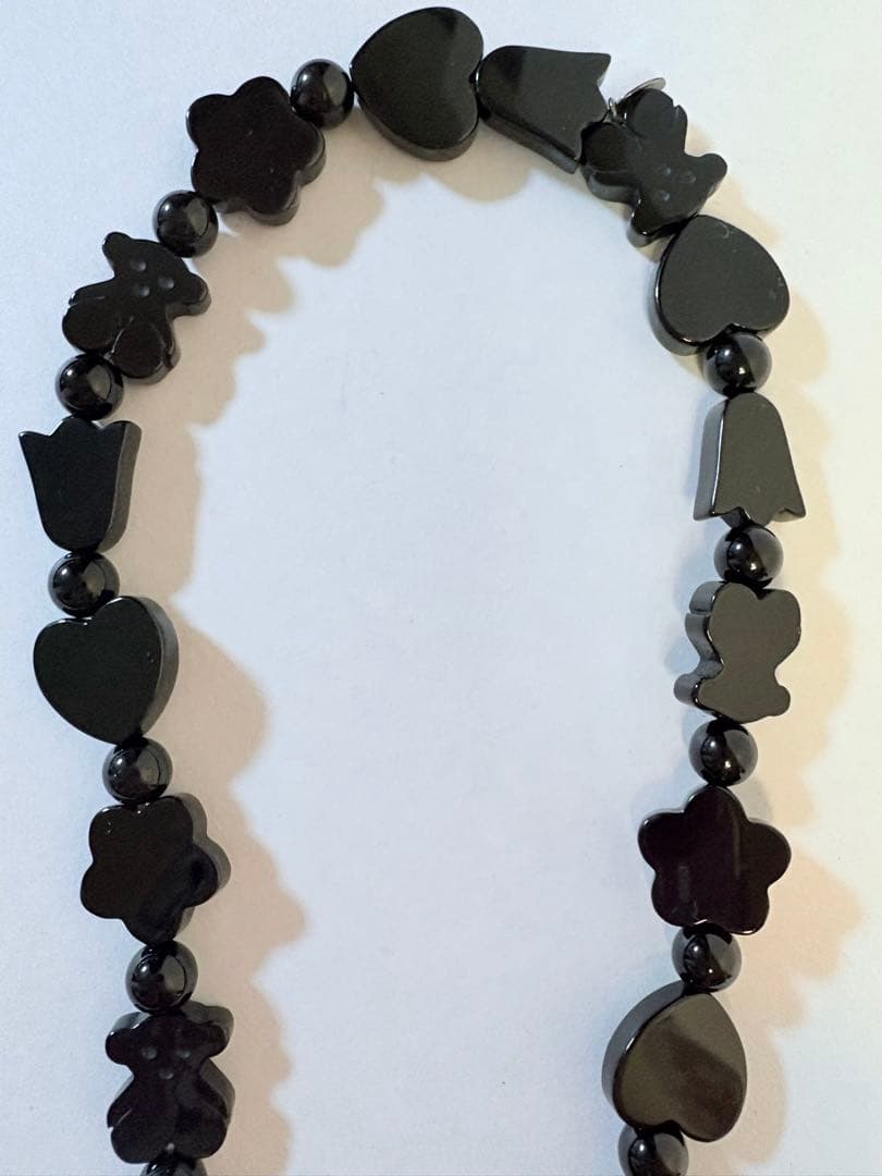 TOUS トウス ブラック オニキス ロング ネックレス クマ ハート ハナ TOUS トウス ブラック オニキス ロング ネックレス クマ ハート ハナ