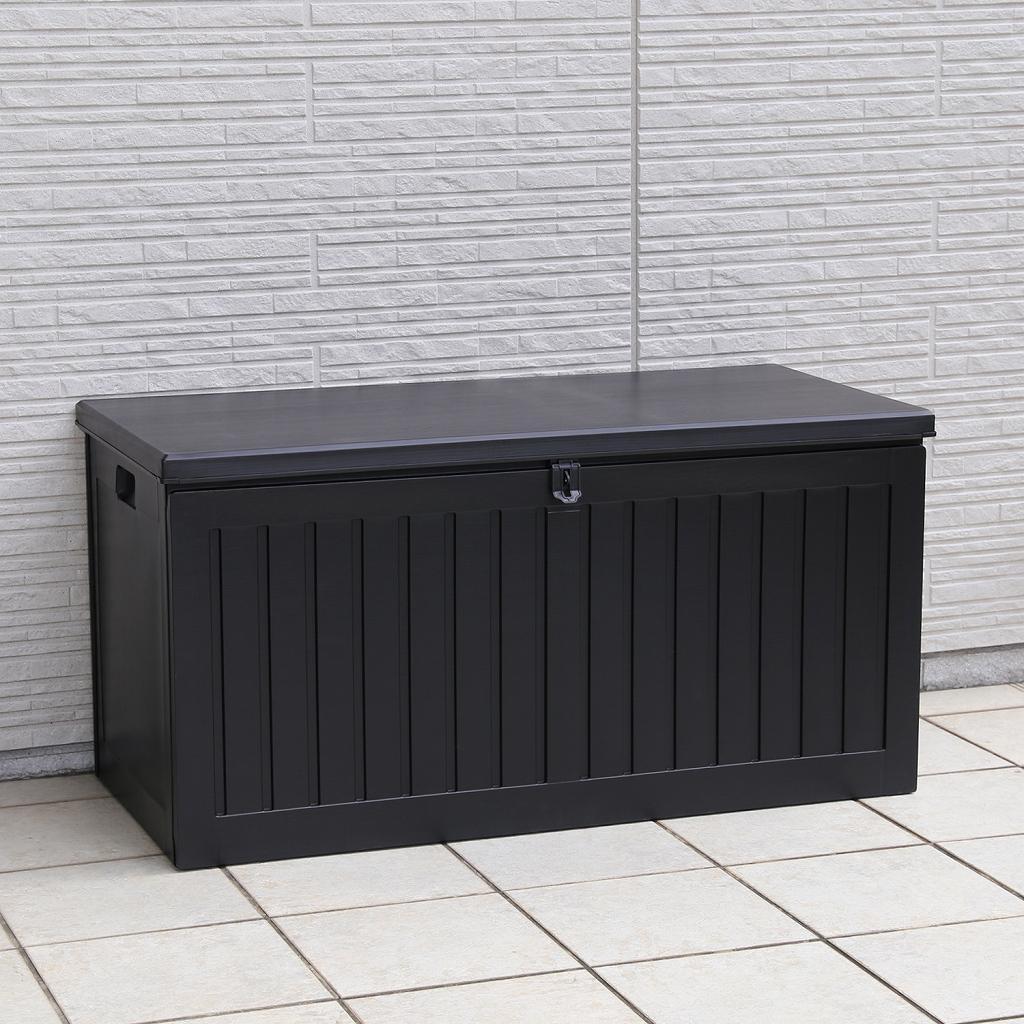 国産超歓迎 収納BOXベンチ 幅109cm 270L S3dlc-m33992932204 BKブラック 大得価高品質