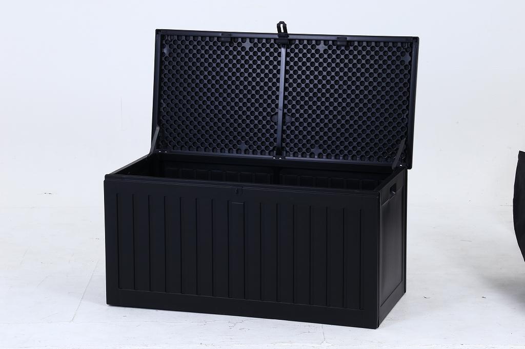 国産超歓迎 収納BOXベンチ 幅109cm 270L S3dlc-m33992932204 BKブラック 大得価高品質