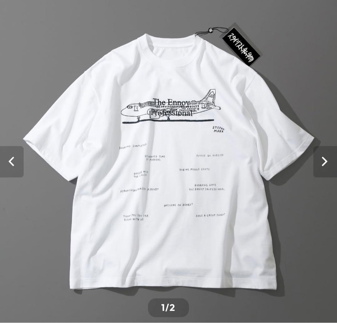 日本人気超絶の エンノイ ENNOY T-Shirt Stefan Ennoy Size【L