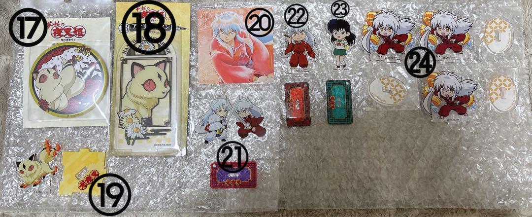 犬夜叉 バラ売りまとめ売り◎ 缶バッジ アクリルスタンド コースター