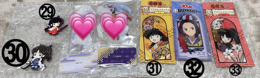 犬夜叉 バラ売りまとめ売り◎ 缶バッジ アクリルスタンド コースター