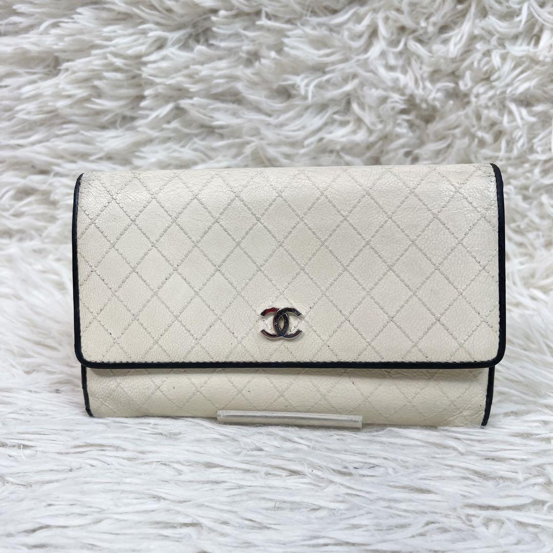 レア品✨CHANEL 二つ折り 財布 ココマーク ビコローレ バイ
