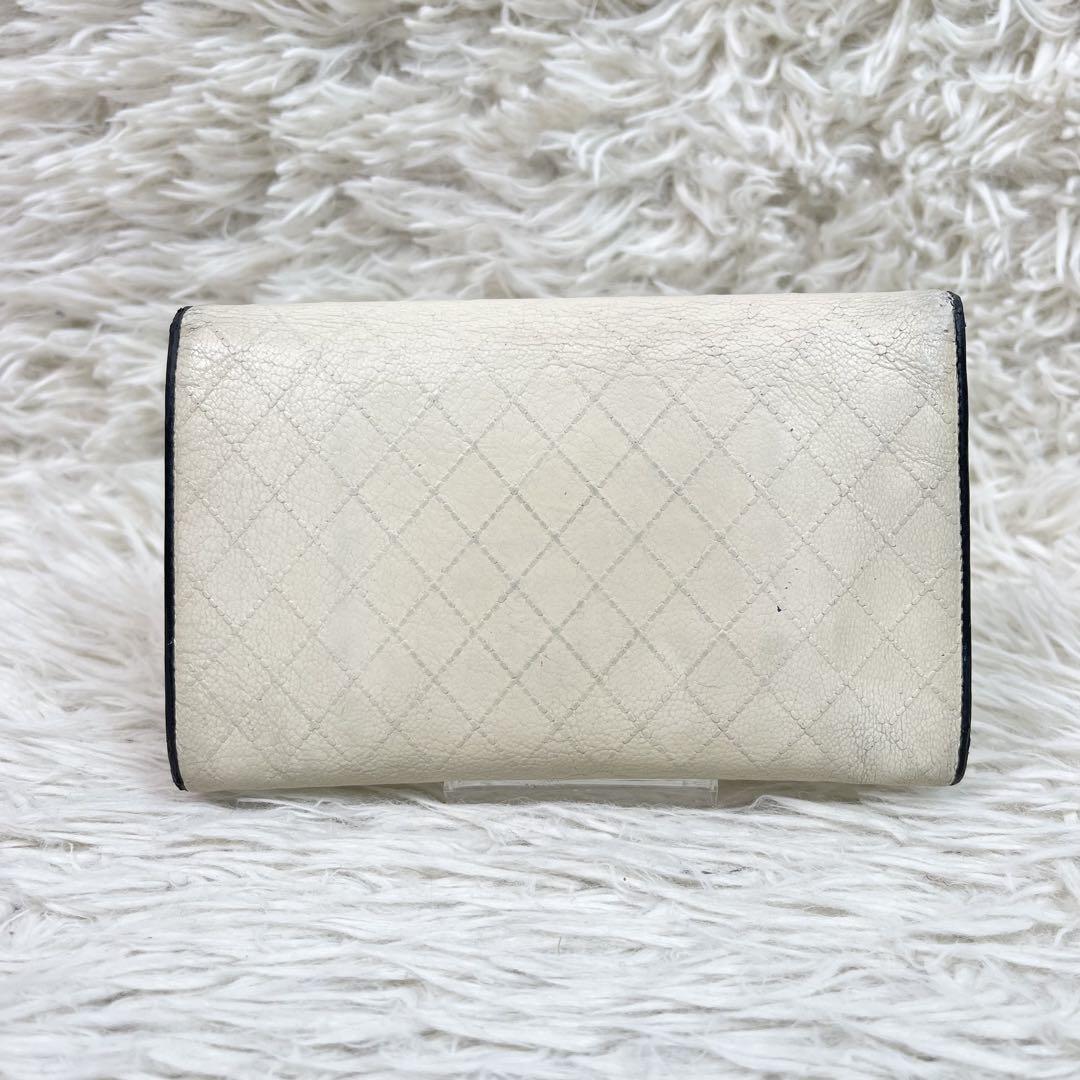 レア品✨CHANEL 二つ折り 財布 ココマーク ビコローレ バイ