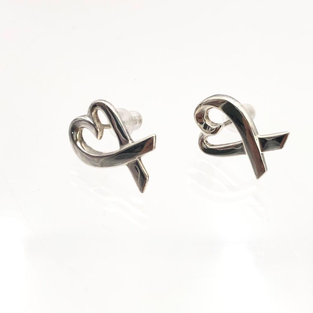 ◆VINTAGE◆【Tiffany & Co】ハートピアス ティファニー Tiffany & Co. ピアス ラッピングハート 925